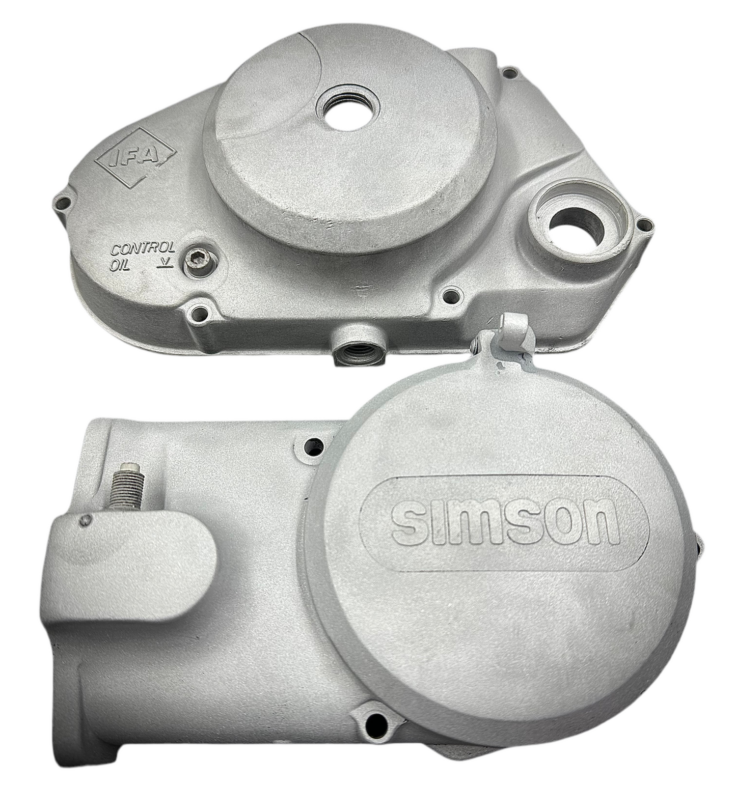 Glasperlenstrahlen paar Motorenseitendeckel, für Simson S51, S70, Kr51/1, Sr50, Sr80