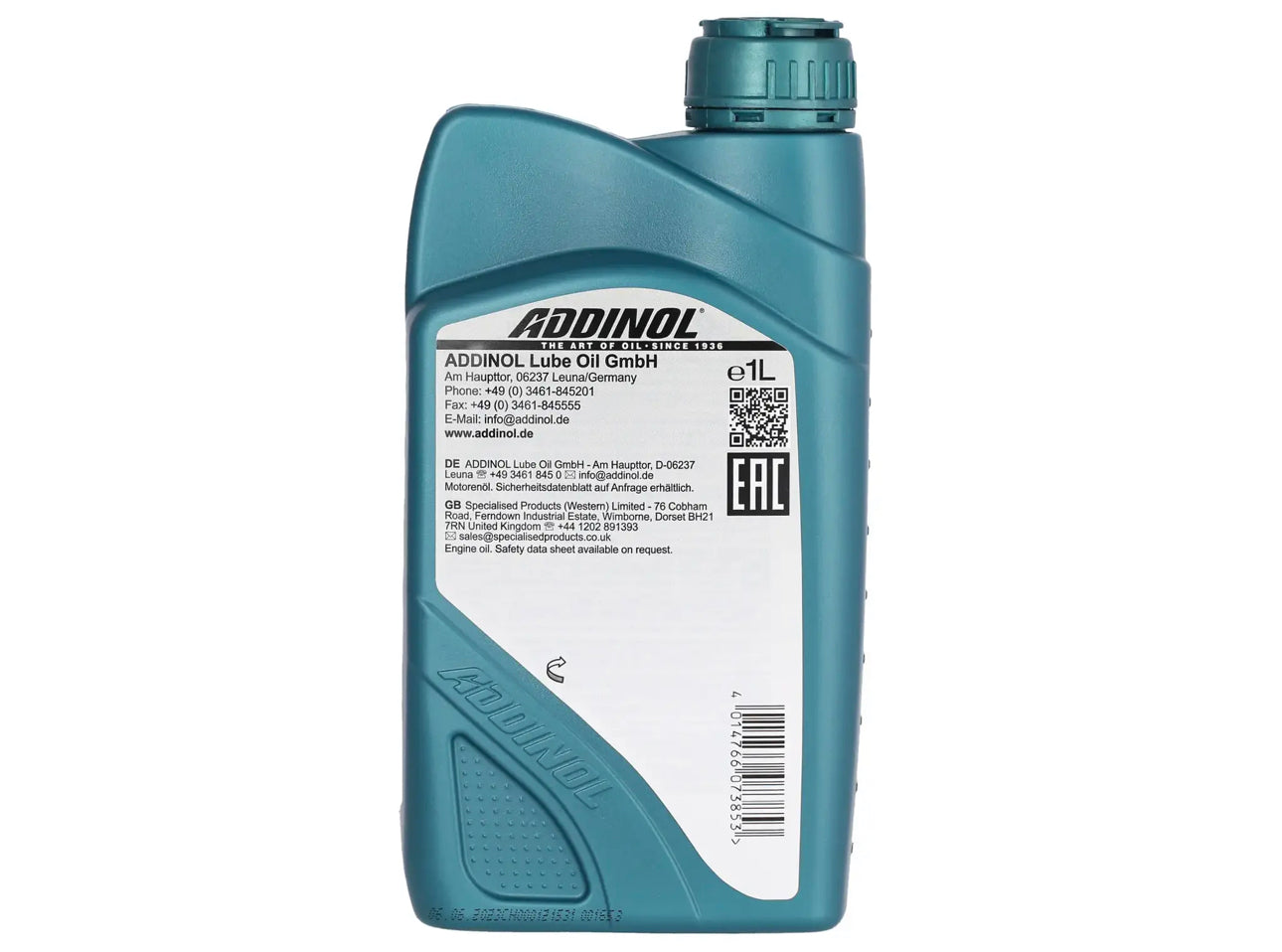 ADDINOL Mischöl "High Speed 2T" Rennsport-Öl, Flammpunkt >270°C - 1l