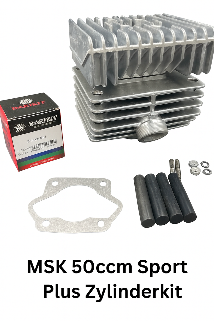 MSK 50ccm Sport Plus Zylinderkit passend für Simson S51, Kr51/2, S53, Sr50