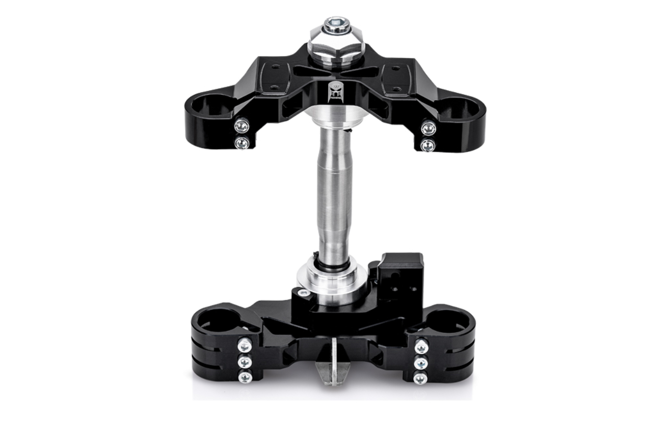 ALLBLACK Gabelbrücke mit Teilegutachten CNC gefräst f. Simson | Schwarz