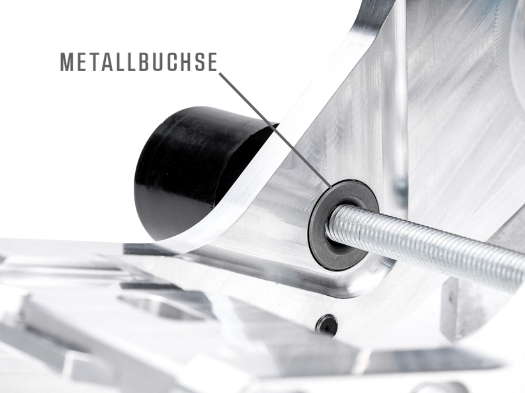 CNC Motorhalter mit Kettenführung Simson S51 MSK Black Edition