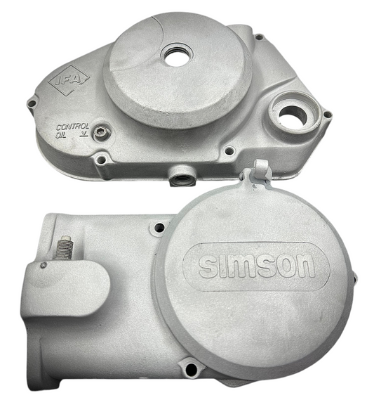 Glasperlenstrahlen paar Motorenseitendeckel, für Simson S51, S70, Kr51/1, Sr50, Sr80