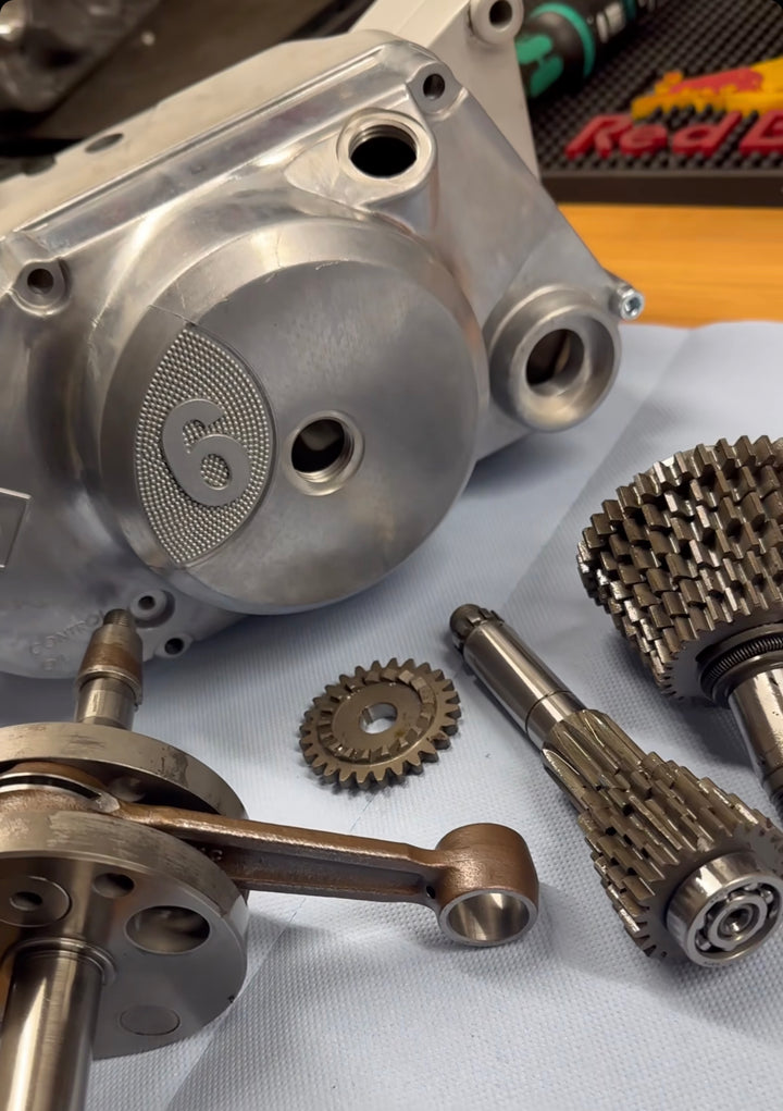 6 Gang Getriebe mit Schaltwalze passend für Simson S51, S70 (M500 Motor)
