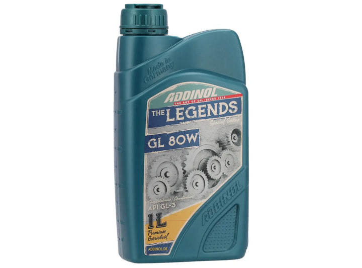 ADDINOL GL80W, Getriebeöl mineralisch (API GL3) für Simson & MZ - 1 Liter