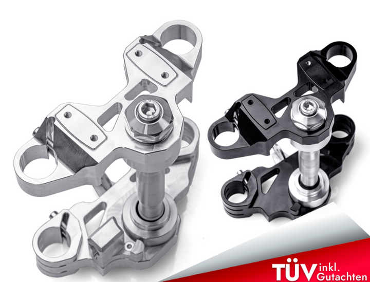 Gabelbrücke mit Teilegutachten CNC gefräst f. Simson | Alu Natur passend für Simson S51, S70