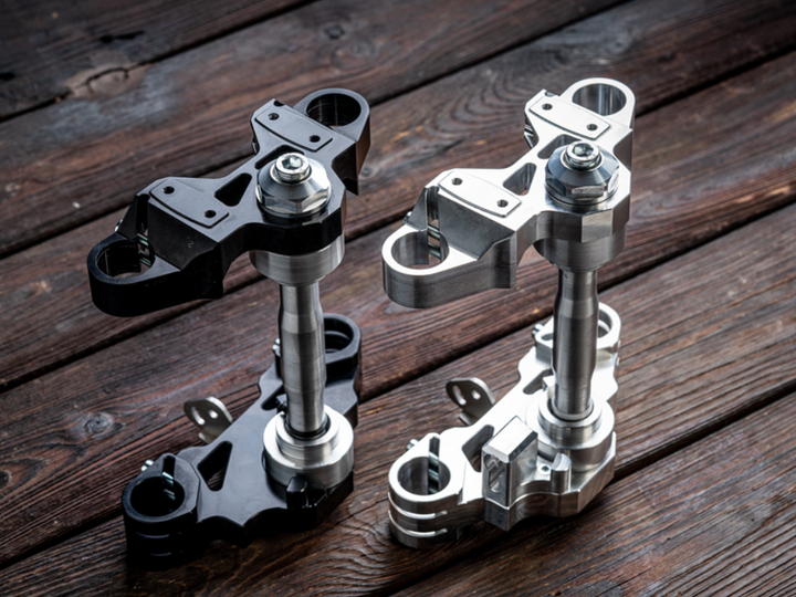 Gabelbrücke mit Teilegutachten CNC gefräst f. Simson | Alu Natur passend für Simson S51, S70