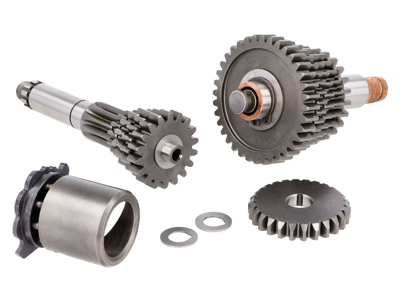 Getriebe 5-Gang Schmitt Sportfreund komplett 1. Gang lange Übersetzung für Simson S51 M500 M700