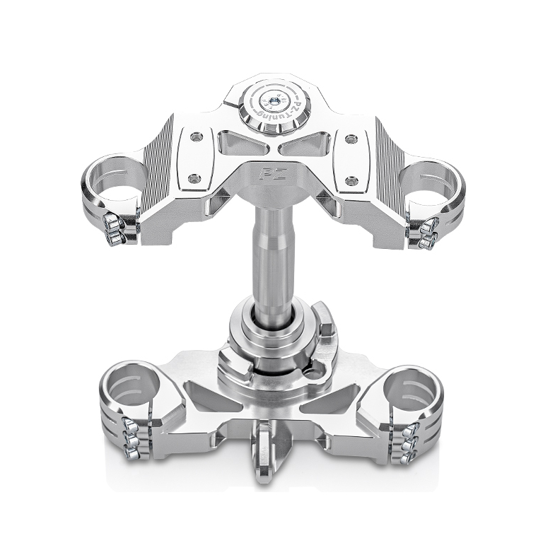 PZ-Tuning CNC Gabelbrücke Version 2025 | Silber | inkl. Teilegutachten für Simson S51, S70, S70 , S53, S83