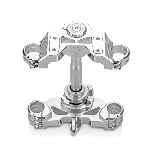 PZ-Tuning CNC Gabelbrücke Version 2025 | Silber | inkl. Teilegutachten für Simson S51, S70, S70 , S53, S83