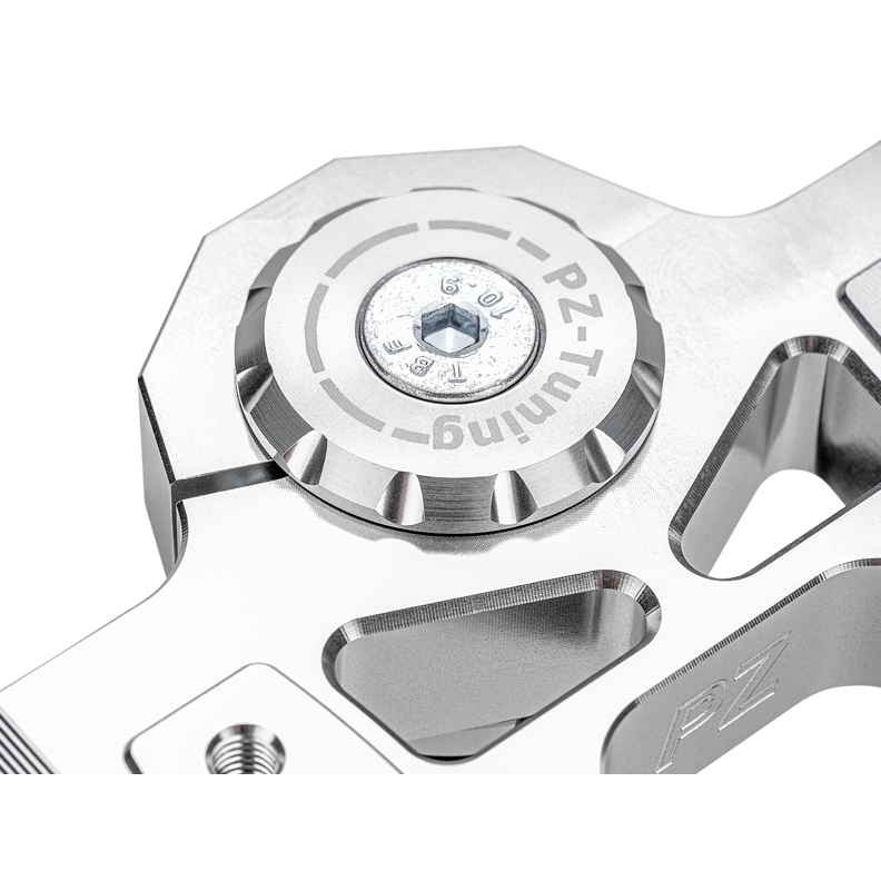 PZ-Tuning CNC Gabelbrücke Version 2025 | Silber | inkl. Teilegutachten für Simson S51, S70, S70 , S53, S83