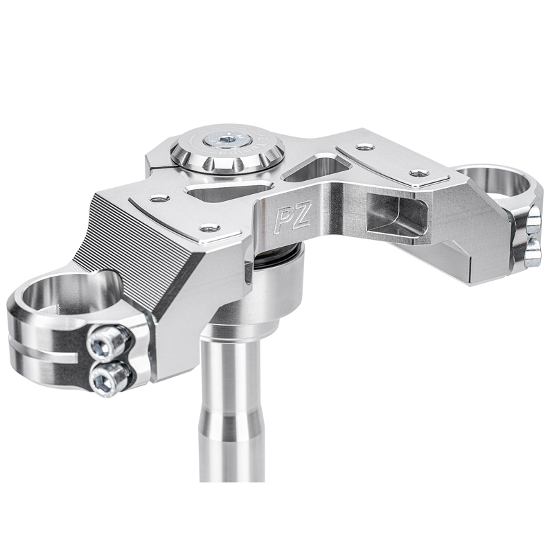 PZ-Tuning CNC Gabelbrücke Version 2025 | Silber | inkl. Teilegutachten für Simson S51, S70, S70 , S53, S83