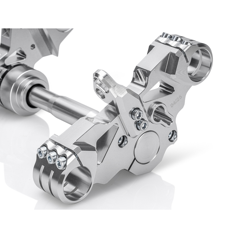 PZ-Tuning CNC Gabelbrücke Version 2025 | Silber | inkl. Teilegutachten für Simson S51, S70, S70 , S53, S83