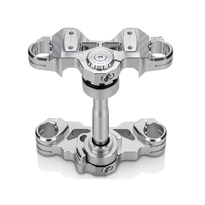 PZ-Tuning CNC Gabelbrücke Version 2025 | Silber | inkl. Teilegutachten für Simson S51, S70, S70 , S53, S83