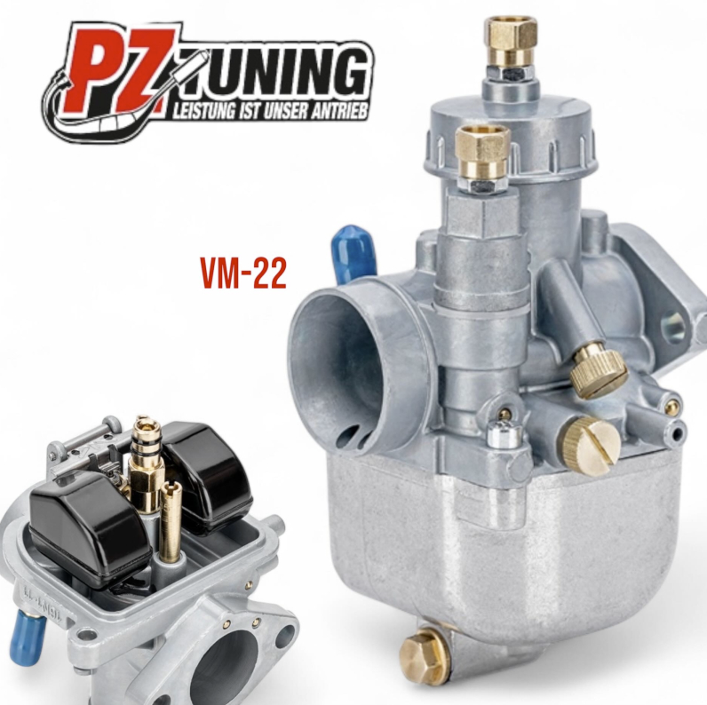 PZ-Tuning VM22 Tuningvergaser 2025 passend für Simson S51, S70, Kr51/2, Sr50, Sr80